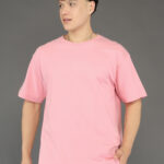 Men's Luxury Pima Cotton Oversized Pink T-Shirt, Soft, Lightweight, Everyday Comfort