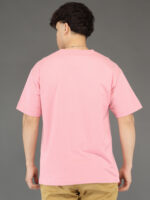 Men's Luxury Pima Cotton Oversized Pink T-Shirt, Soft, Lightweight, Everyday Comfort - Image 4