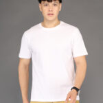 Men's Luxury Pima Cotton Round Neck White T-Shirt, Soft, Lightweight, Everyday Comfort