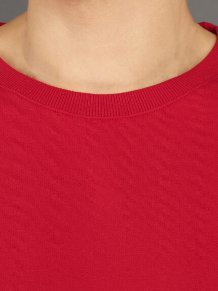 Men?s Luxury Pima Cotton Oversized Red T-Shirt ? Soft, Lightweight, Everyday Comfort