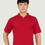 Men's Luxury Pima Cotton Polo Red T-Shirt, Soft, Lightweight, Everyday Comfort
