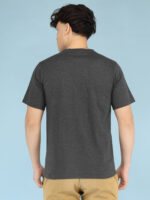 Men's Luxury Pima Cotton Round Neck Charcoal T-Shirt, Soft, Lightweight, Everyday Comfort - Image 5