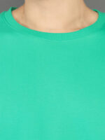 Men's Luxury Pima Cotton Oversized Sea Green T-Shirt, Soft, Lightweight, Everyday Comfort - Image 2