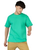 Men's Luxury Pima Cotton Oversized Sea Green T-Shirt, Soft, Lightweight, Everyday Comfort - Image 7