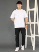 Men's Luxury Pima Cotton Oversized White T-Shirt, Soft, Lightweight, Everyday Comfort - Image 2