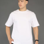 Men's Luxury Pima Cotton Oversized White T-Shirt, Soft, Lightweight, Everyday Comfort