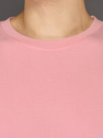 Men's Luxury Pima Cotton Round Neck Pink T-Shirt, Soft, Lightweight, Everyday Comfort - Image 6