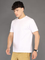 Men's Luxury Pima Cotton Round Neck White T-Shirt, Soft, Lightweight, Everyday Comfort - Image 2