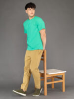 Men's Luxury Pima Cotton Round Neck Sea Green T-Shirt, Soft, Lightweight, Everyday Comfort - Image 5