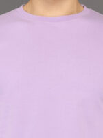 Men's Luxury Pima Cotton Round Neck Lilac Purple T-Shirt, Soft, Lightweight, Everyday Comfort - Image 2