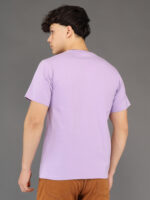 Men's Luxury Pima Cotton Round Neck Lilac Purple T-Shirt, Soft, Lightweight, Everyday Comfort - Image 5