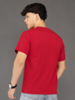 Men's Luxury Pima Cotton Round Neck Red T-Shirt, Soft, Lightweight, Everyday Comfort - Image 5