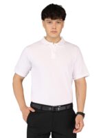 Men's Luxury Pima Cotton Polo White T-Shirt, Soft, Lightweight, Everyday Comfort - Image 7