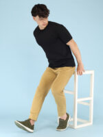 Men's Luxury Pima Cotton Round Neck Black T-Shirt, Soft, Lightweight, Everyday Comfort - Image 2