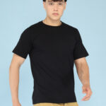 Men's Luxury Pima Cotton Oversized Black T-Shirt, Soft, Lightweight, Everyday Comfort